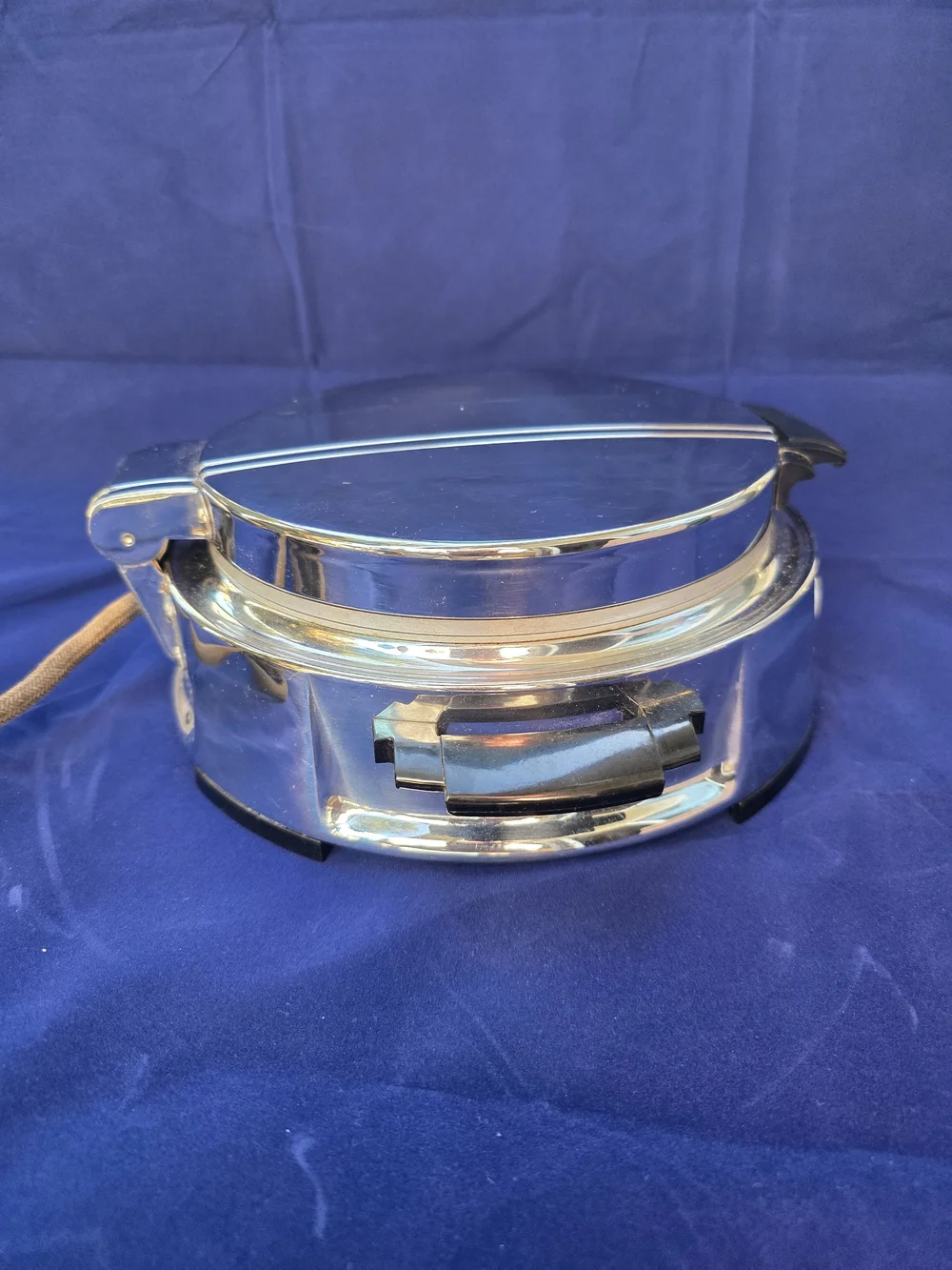 Chrome Portable Electric Warming Cooker - Silver